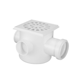 Caixa Sifonada Grelha Quadrada 100x100x50mm Krona