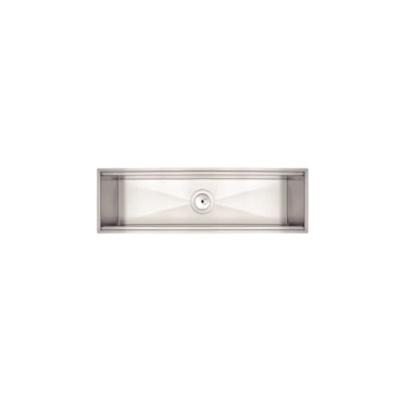 Canal Organizador em Aço Inox Tramontina P/ Sobrepor C/ Acabamento Acetinado 60x18cm