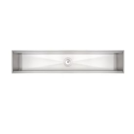 Canal Organizador Tramontina Aço Inox Scotch Brite de Embutir 90x18cm 94534002