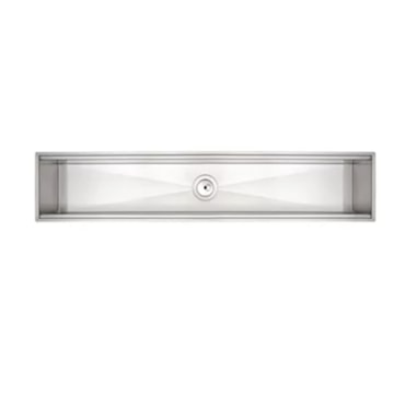 Canal Organizador Tramontina Aço Inox Scotch Brite de Embutir 90x18cm 94534002 Canal Organizador Tramontina Aço Inox Scotch Brite de Embutir 90x18cm 94534002