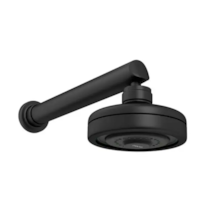 Chuveiro Com Tubo Reto De Parede Acqua Plus Black Matte