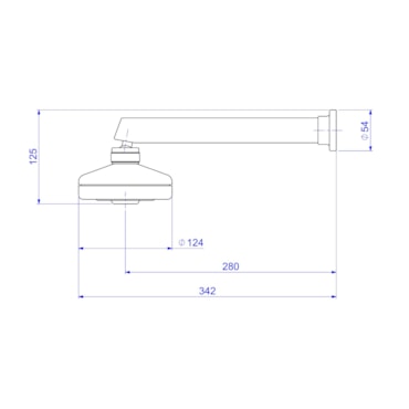Chuveiro de Parede Deca Cromado Acqua Plus Bica Flex 1990.C.CT