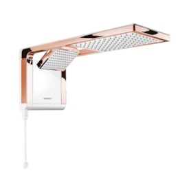 Chuveiro Eletrônico Lorenzetti Acqua Duo Ultra Branco/Rosé Gold 220V/6800W