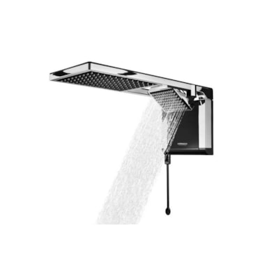 Chuveiro Eletrônico Lorenzetti Preto/Cromado Acqua Duo Ultra 220V/6800W