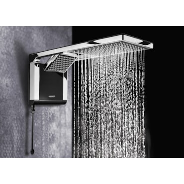 Chuveiro Lorenzetti Acqua Duo Ultra Preto e Cromado 220V 7800W