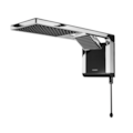 Chuveiro Lorenzetti Preto/Cromado Acqua Duo Ult...