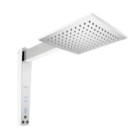 Chuveiro Lorezentti Acqua Century Digital Branco Cromado 127v 550w