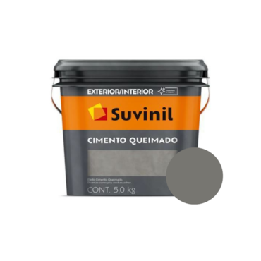 Cimento Queimado Suvinil Balde 5Kg Cor Túnel de Concreto