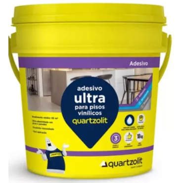 Cola Adesivo Ultra Piso Vinílico Branco 4kg