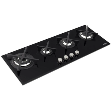 Cooktop A Gás 4G100 B Slim Glass Flat