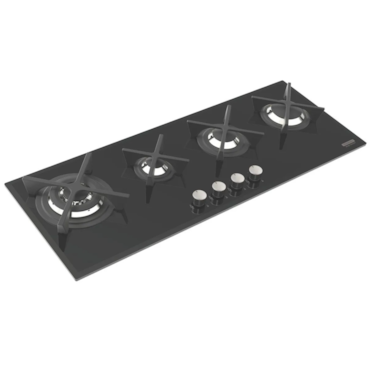 Cooktop A Gás 4G100 B Slim Glass Flat