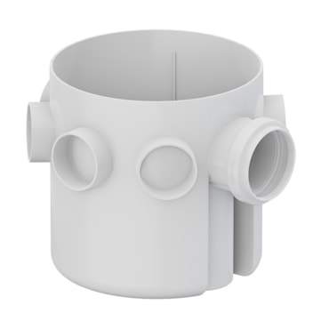 Corpo Caixa Sifonada DN (com 7 entradas) – Série R - Tigre 150x150x50mm Corpo Caixa Sifonada DN (com 7 entradas) – Série R - Tigre 150x150x50mm