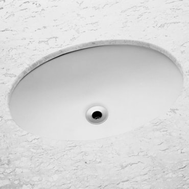 Cuba Branca Oval de Embutir 51x35cm Celite