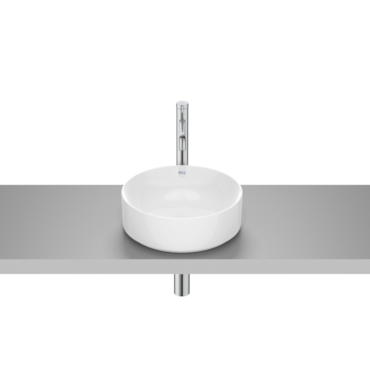 Cuba de Apoio Redonda Branca Roca 37x37x12,5cm Cuba de Apoio Redonda Branca Roca 37x37x12,5cm