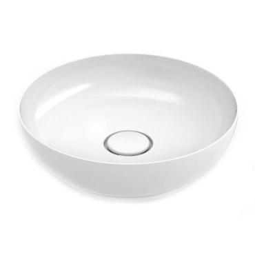 Cuba De Apoio Redonda Sem Mesa Platinum Branco 42,5x42,5Cm