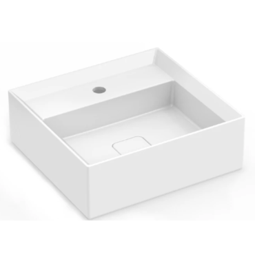 Cuba de Apoio Retangular Branco Matte 45x42cm P6 Platinum