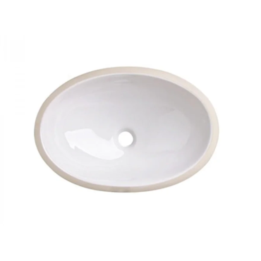 Cuba de Embutir Oval Branco 49X32,5cm