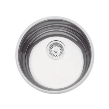 Cuba de Embutir Redonda Tramontina Luna em Aço Inox Pré-polido 35 cm Cuba de Embutir Redonda Tramontina Luna em Aço Inox Pré-polido 35 cm