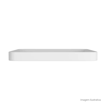 Cuba de Sobrepor Deca Quadrada Slim Branco 40x40cm