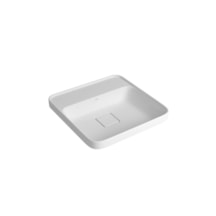 Cuba de Sobrepor Quadrada Com Mesa Slim Branco Deca 40x40cm