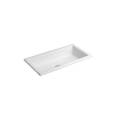 Cuba De Sobrepor Retangular Branco Deca 59x30,5cm