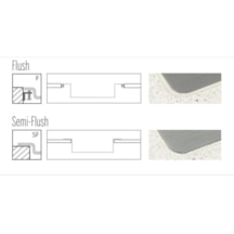 Cuba de Sobrepor Tramontina Design Collection Quadrum Flush em Aço Inox Acetinado 50x40 cm