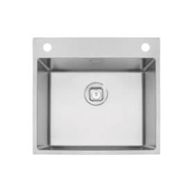 Cuba de Sobrepor Tramontina Design Collection Quadrum Flush em Aço Inox Acetinado 50x40 cm