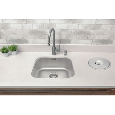 Cuba Inox Lavínia de Embutir Tramontina Aço Inox Escovado 40BL 40x34cm