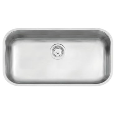 Cuba Tramontina Inox de Embutir com Válvula 3 1/2' Lavínia Acetinado 56x34cm 94024/107