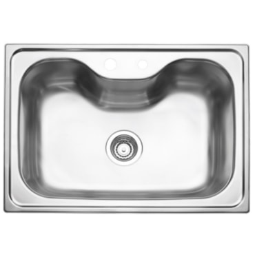 Cuba Tramontina Morgana 60 FX Undermount em Aço Inox com Acabamento Acetinado com Válvula 69x49 cm