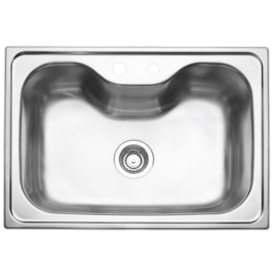Cuba Tramontina Morgana 60 FX Undermount em Aço Inox com Acabamento Acetinado com Válvula 69x49 cm