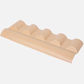 Cumeeira Colonial Marfim Articulada Superior PVC Precon