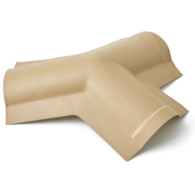 Cumeeira PVC Triangular Marfim