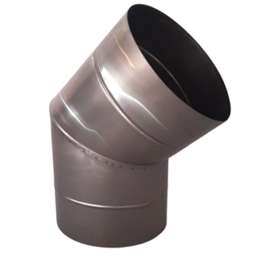 Curva Inox 45° 304 9 polegadas Curva Inox 45° 304 9 polegadas