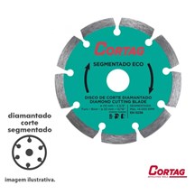 Disco de Corte Diamantado Segmentado Eco 110x20mm Cortag