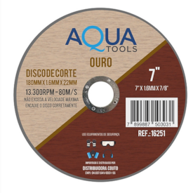 Disco de Corte Inox/Metal 7x1.6mm DCI716