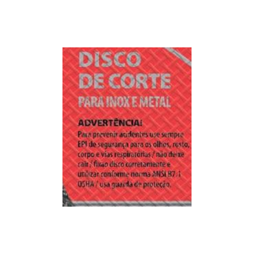 Disco de Corte para inox 1mm 115x22mm