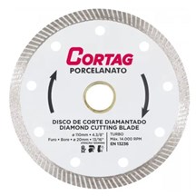 Disco Diamantado para Porcelanato Cortag 110mm