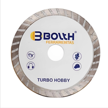 Disco Diamantado Turbo Hobby Branco Bolth 110x20mm