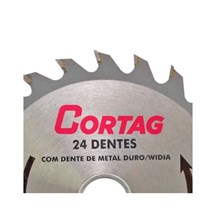 Disco Serra Circular p/ Madeira 24 Dentes 110mm Cortag