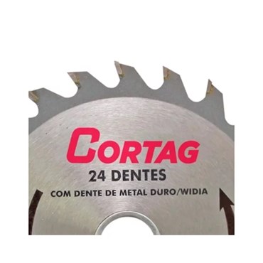 Disco Serra Circular p/ Madeira 24 Dentes 185mm Cortag