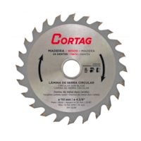 Disco Serra Circular p/ Madeira 24 Dentes 185mm Cortag