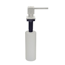 Dosador de Sabão Square Tramontina em Aço Inox c Recipiente Plástico 500 ml