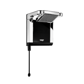 Ducha Eletrônica Lorenzetti Preta/Cromado Acqua Star Ultra 127V/5500W