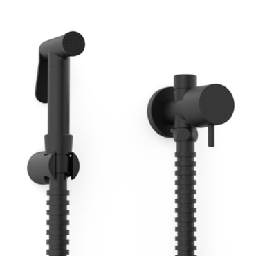 Ducha Higiênica Celite com Derivação Basic Black Matte