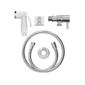 Ducha Higiênica Censi com Engate Flexível Branco/Cromado Pop