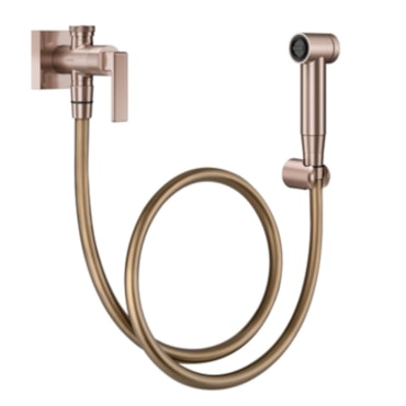 Ducha Higiênica Com Registro e Derivação Nova Stillo - Cobre Ducha Higiênica Com Registro e Derivação Nova Stillo - Cobre