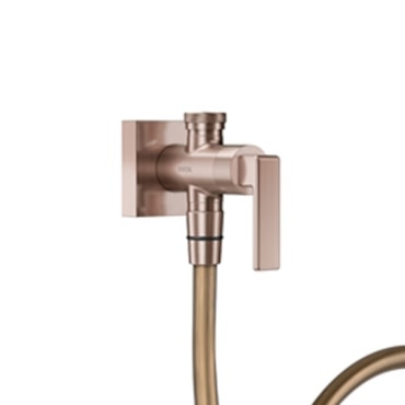 Ducha Higiênica Com Registro e Derivação Nova Stillo Cobre Escovado