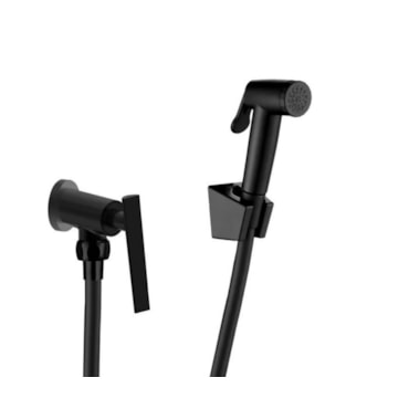 Ducha Higiênica Lorenzetti Preto com Registro Loren Studio Ducha Higiênica Lorenzetti Preto com Registro Loren Studio