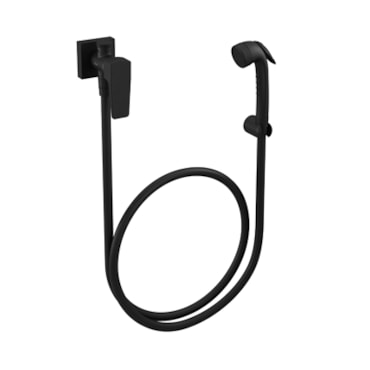 Ducha Higiênica Preta com Registro + Derivação Docol Lift Ônix Ducha Higiênica Preta com Registro + Derivação Docol Lift Ônix